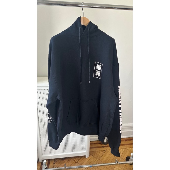 Lu'u Dan Graphic Print Crew Neck Hoodie Year of the Snake Size MEDIUM Oversized